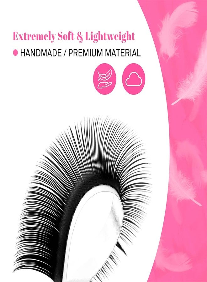 TDANCE Cashmere Lash Extensions Super Matte Black Classic Lash Extension 0.05mm Thickness CC Curl 10-17mm Volume Eyelash Extensions for Professional Salon Use(0.05-CC,10-17mm) - Image 4